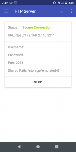 Просмотр ftp на андроид