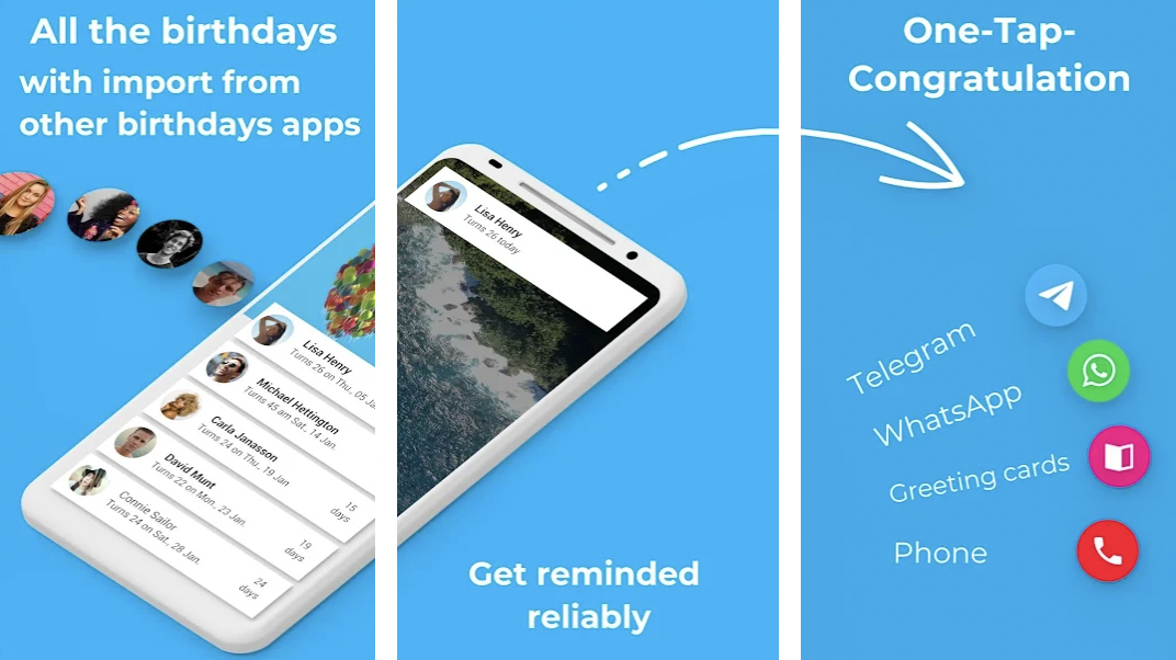 Какое приложение напоминает о днях рождения